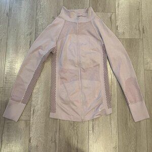 Soho Sport full zip up athletic jacket color light purple size small